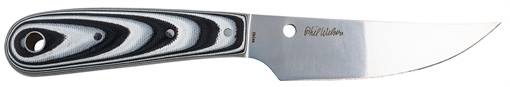 Picture of Spyderco Bow River 4.36" Fixed Drop Point Plain 8Cr13MoV SS Blade Layered Black & Gray G10 Handle Includes Sheath FB46GP