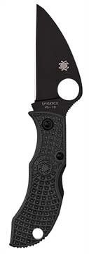 Picture of Spyderco Manbug 1.91" Folding Wharncliffe Plain Non-Reflective Black TiCN VG-10 SS Blade/Black Textured FRN Handle MBKWPBK