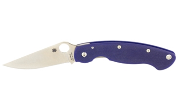 Picture of Spyderco Military Model, 4" Folding Knife, CPM-S110V, Dark Blue G-10 C36GPDBL