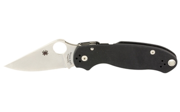 Picture of Spyderco Para 3 2.95" Folding Clip Point Plain Satin CPM S45VN SS Blade/ Black G10 Handle Includes Pocket Clip C223GP
