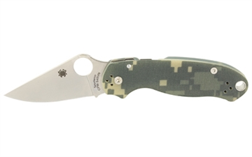 Picture of Spyderco Para 3 2.95" Folding Plain Black DLC CPM S45VN SS Blade/Digital Camo Textured G10 Handle Includes Pocket Clip C223GPCMO