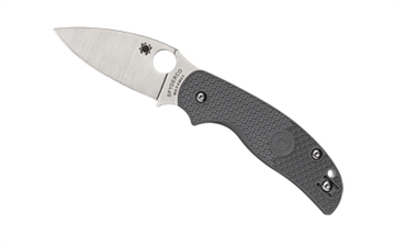 Picture of Spyderco Sage 5 Lightweight, Folding Knife, Plain Edge, Gray FRN Handle, Satin Finish, Silver, 3" Blade Length, Maxamet Steel C123PGY