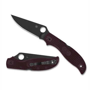 Picture of SPYDERCO SP Stretch 2 XL Burgandy Lightweight CTS-PD Black Blade PlainEdge C258BGBKP