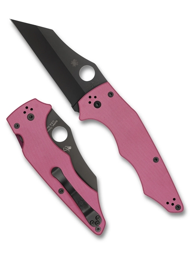 Picture of Spyderco YoJumbo Pink G-10 Black Blade SPRINT C253GPNBKP 716104018543