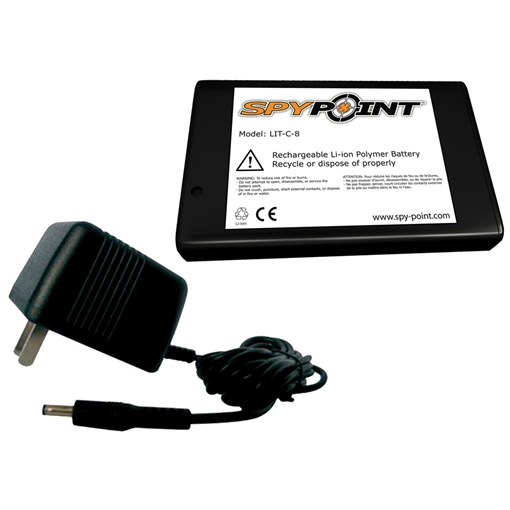 Picture of SpyPoint SpyPoint Lithium Battery Pack & Charger Link S/Link Dark/Link Evo/Force Dark/Solar Dark LIT-C-8 05550