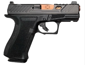 Picture of Shadow Systems CR920X Elite, Striker Fired, Semi-automatic, Polymer Frame Pistol, Sub-Compact, 9MM, 3.4" Bronze Spiral Barrel, Elite Slide, Stainless Steel Guide Rod, Optics Ready, Nitride Finish, Black, Trigger Safety, Tritium Night Sights, 15 Rounds, 2 Magazines, Includes Range Bag and Optics Kit SS-5011-3D