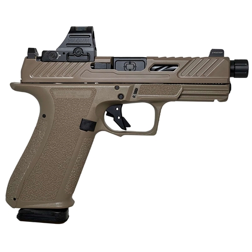 Picture of SHADOW SYSTEMS XR920 HGA 9MM 4IN BBL FDE FRAME/ELITE OPTIC CUT SPIRAL THRD BLACK NS 2/17RD HOLOSUN SS-3022-H