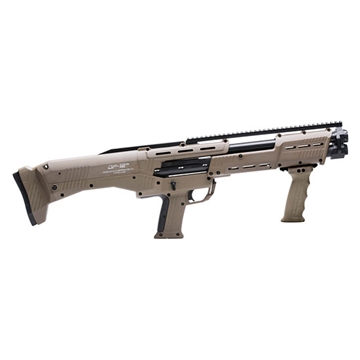 Picture of STANDARD MANUFACTURING DP12 SGP DOUBLE BARREL PUMP SHOTGUN 12GA 3" 18.88" BBL 16 RDS FDE DP12FDE