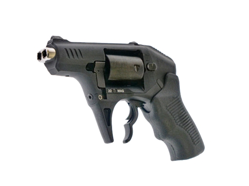 Picture of Standard Mfg Thunderstruck Gen III 22 WMR 8rd Shot 2.25" Black Double Barrel Black Hardcoat Anodized Aluminum Frame Black Cylinder Black Finger Grooved Polymer Grips S333GENIII