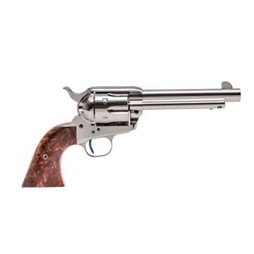 Picture of STANDARD MANUFACTURING SAR HGR 45 LC 4.75IN BBL 6RD NICKEL 2 PIECE GRIP SINGLE ACTION REVOLVER SAR4N2