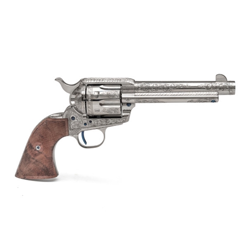 Picture of STANDARD MANUFACTURING SAR HGR 45 LC 7.5IN BBL 6RD NICKEL 2 PIECE GRIP SINGLE ACTION ENGRAVED SAR7N2E