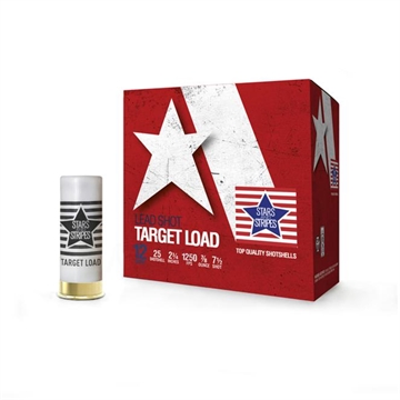 Picture of Star & Stripes Target Load Shotshells 12ga 2-3/4" 7/8oz 1250 fps #7.5 25/ct CT12475