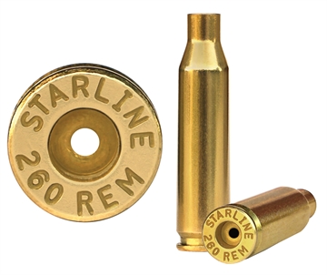 Show details for Starline Brass Unprimed Cases Rifle 260 Rem 50 Per Bag 260REMEUP50 Picture of Starline Brass Unprimed Cases Rifle 260 Rem 50 Per Bag 260REMEUP50