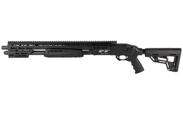 Picture of Standard Manufacturing Company , Pump Action Shotgun, 12 Gauge, 3" Chamber, 18.5" Barrel, Black, Polymer Grip, Collapsible Stock, Ambidextrous, MLOK Mounting System, 7 Rounds SP12