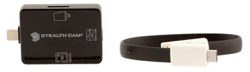 Picture of Stealth Cam Memory Card Reader View Photos/Videos Black Compatible w/ iOS STCSDCRIOS