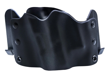 Picture of Stealth Operator Holster Compact Model, Open Bottom Muzzle, Fits Glock 17/19/20/26/30/34/40/41/43, H&K P30/VP9, Ruger SR Series, 1911 Commander, Sig Sauer P224/P226/P229, S&W M&P 22/9/40/45/Pro Series/Shield, CZ 75 SP-01, and Many More, Left Hand, Black Nylon H60180