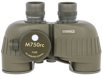 Picture of Steiner M750rc Reticle & Compass 7x50mm Range Finding Reticle Floating Prism, Sports-Auto Focus, OD Green Makrolon w/Rubber Armor Features Compass 2690