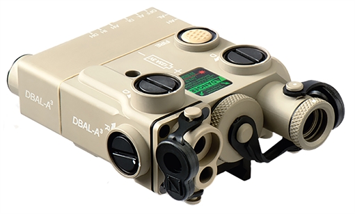 Picture of DBAL-A3 CIVILIAN DUAL BEAM VISIBLE AND IR AIMING LASER 9009