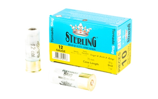 Picture of Sterling 12 Gauge Shotgun Ammo - Tornado Slug | 1,470 fps | 2.75 inch | 10rd Box 8698779959166