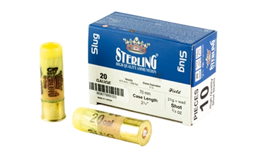 Picture of Sterling Big Game Series, 20 Gauge 2.75", 7/8 oz., Slug, 10 Round Box 8698779950323