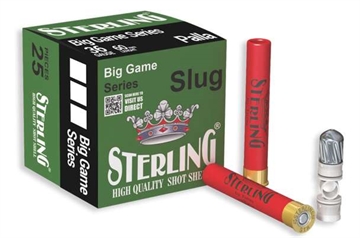 Picture of STERLING BIG GAME 410 SHOT SHELL RIFLED SLUG 25RD BOX 20 BOXES PER CASE 8698779966812