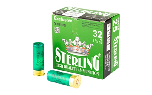 Picture of Sterling Exclusive Series, 12 Gauge 2.75", #4, 1 1/8 oz, Shot Shell, 25 Round Box 8698779950804