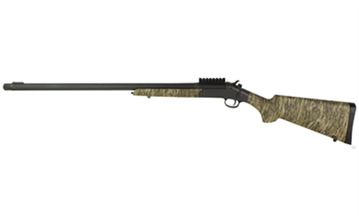 Picture of Stevens 301 Turkey Bottomland, Single Shot Shotgun, 12 Gauge, 3" Chamber, 26" Barrel, Matte Finish, Black, Mossy Oak Bottomland Polymer Stock, Right Hand, X-Full Choke, Bead Sight 0113561 57665