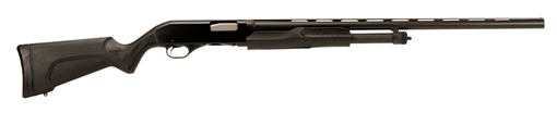 Picture of Stevens 320 Field Grade, Pump Action Shotgun, 12 Gauge, 3" Chamber, 28" Vent Rib Barrel, Matte Finish, Black, Black Synthetic Stock, Right Hand, Modified Choke, Bead Sight, 5 Rounds 0113563 19489