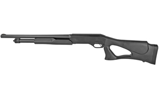 Picture of Stevens 320 Security Thumbhole, Pump Action Shotgun, 20 Gauge, 3" Chamber, 18.5" Barrel, Cylinder Bore, Matte Finish, Black, Bead Sight, Synthetic Thumbhole Stock, 5 Rounds 0113562 23247