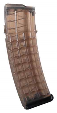 Picture of Steyr Arms OEM Replacement Magazine 42rd Detachable w/ Black Floor Plate 5.56x45mm Fits Steyr Arms AUG Clear Black Polymer 1200050510