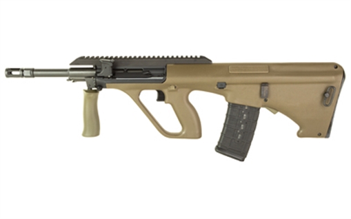 Picture of Steyr Arms AUG A3 M2, Semi-automatic Rifle, 300Blackout, 16" Barrel, Synthetic Stock, Extended Rail, Ambidextrous QD, Foldable Charging Handle, Matte Finish, Green, 30 Rounds AUGM2GRNEXT300