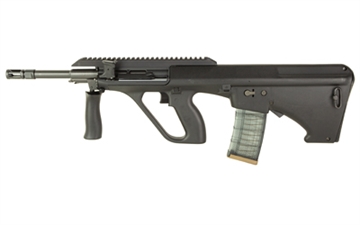 Picture of Steyr Arms AUG A3 M2 NATO, Semi-automatic Rifle, 300Blackout, 16"Barrel, Synthetic Stock, Extended Rail, Ambidextrous QD, Foldable Charging Handle, Matte Finish, Black, 30 Rounds AUGM2BLKNATOEXT300