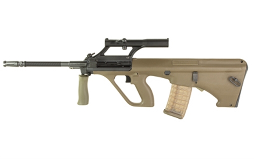 Picture of Steyr Arms AUG STG-77, M1, 1.5X Optic, Semi-automatic, 223 Remington, 556NATO, 20" Barrel, Green, Right Hand, 30 Rounds, Synthetic Stock, Standard AUG Mag AUGM1STG77
