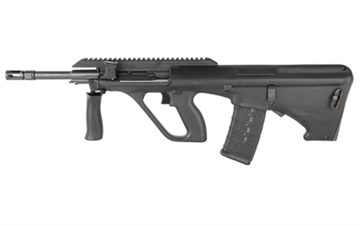 Picture of Steyr Arms AUG A3 M2, Semi-automatic Rifle, 300Blackout, 16" Barrel, Synthetic Stock, Extended Rail, Ambidextrous QD, Foldable Charging Handle, Matte Finish, Black, 30 Rounds AUGM2BLKEXT300 AUGM2BLKEXT300SP