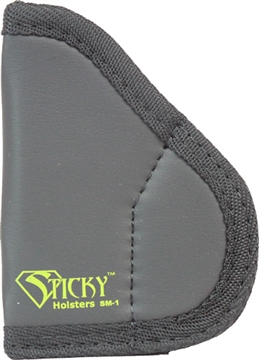 Picture of Sticky Holsters SM1NAA SM-1 IWB Size 1 Black/Green Latex Free Rubber Fits NAA Black Widow Fits 1.25-2.75" Barrel Ambidextrous SM1 NAA