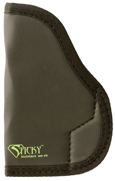 Picture of Sticky Holsters LG-3 Black/Green Latex Free Rubber Fits Glocks up to 4.75" Ambidextrous LG3