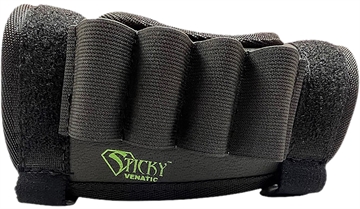 Picture of Sticky Holsters Venatic, Shell Holder, Compatible with Sticky Stock Pad/Riser (SPR), Holds (4) 12 Gauge Shotgun Shells, Matte Finish, Black SPR-S