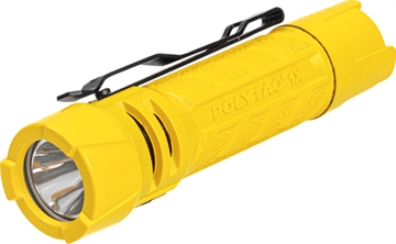 Picture of STREAMLIGHT FLASHLIGHT POLYTAC 1X  INCDS (1)CR123 LITH BATT & (1) AA ALK BATT - YELLOW 86002