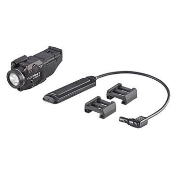 Picture of Streamlight TLR-1 RM w/Laser Black Anodized Aluminum, 500 Lumens White LED Bulb/Red Laser, 210 Meters Beam, Picatinny Rail Mount 69446