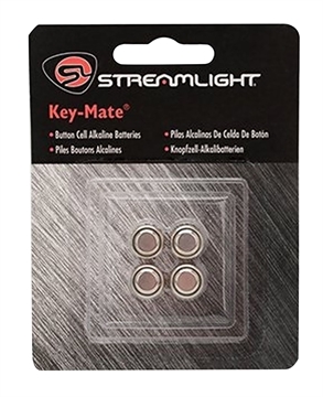 Picture of Streamlight Key-Mate Silver 1.5 Volts Alkaline 150 mAh Fits Key Chain Light/MicroStream/MacroStream (4) Single Pack 72030