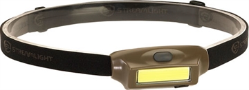 Picture of STREAMLIGHT BANDIT HEADLAMP ULTA COMP LOW PROFILE USB RECHARGABLE 180 LUMENS COYOTE W RED LED CLA 61706