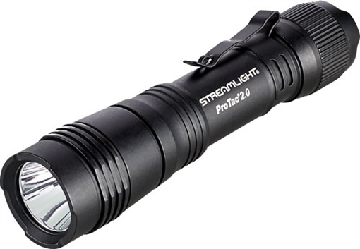 Picture of Streamlight Protac 2.0, Flashlight, Rechargeable, 2,000 Lumens, Anodized Finish, Black, Includes SL-B50 Battery Pack and USB-C Charging Cable 89000