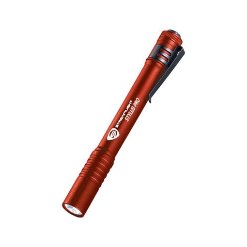Picture of STREAMLIGHT FLASHLIGHT STYLUS PRO RED CLAM PACK WHITE LED 66120