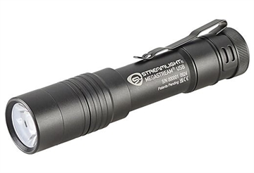 Picture of Streamlight Megastream, Flashlight, 1,800 Lumens, 26,000 Candela, Black, Includes (1) SL-B34 Battery Pack, USB-C Cord, and Holster 66210