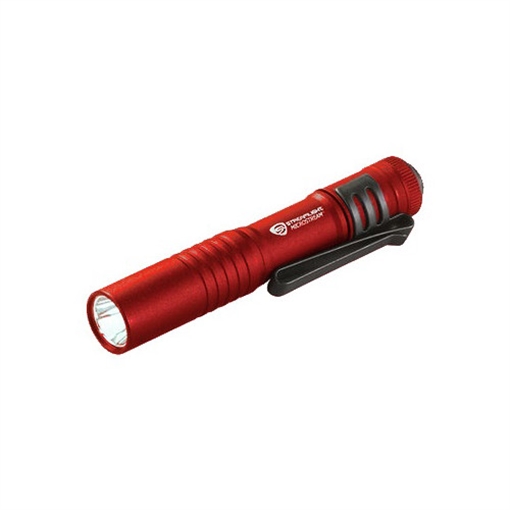 Picture of STREAMLIGHT FLASHLIGHT KEY CHAIN MICO STREAM W/ALK BATTERY CLAM PACK RED 66323
