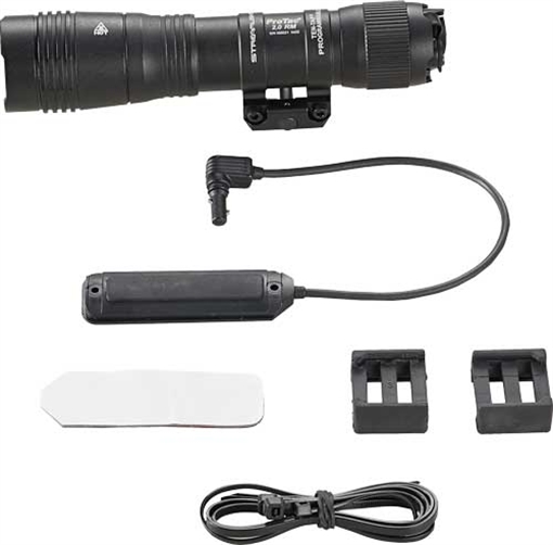 Picture of Streamlight Protac 2.0 Rail Mount, Weaponlight, Rechargeable, 2,000 Lumens, Fits 1913 Rails, Anodized Finish, Black, Includes SL-B50 Battery Pack, Straight Pressure Switch, USB-C Charging Cable 89009