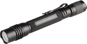 Picture of Streamlight ProTac 2AA-X USB, 550 Lumens, 2.25 Hour Runtime, Multi-Fuel, Black, Includes USB-C Rechargeable Battery Pack, USB Charging Cord, Nylon Holster 88135