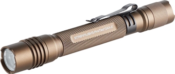 Picture of Streamlight ProTac 2AA-X USB, 550 Lumens, 2.25 Hour Runtime, Multi-Fuel, Coyote, Includes USB-C Rechargeable Battery Pack, USB Charging Cord, Nylon Holster 88137