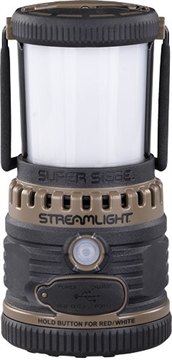 Picture of STREAMLIGHT SUPER SIEGE LNTEN COYOTE 360 DEGREE WHT & RD LIHT 1100 LUMENS CRDLESS RECHARGABLE 44947