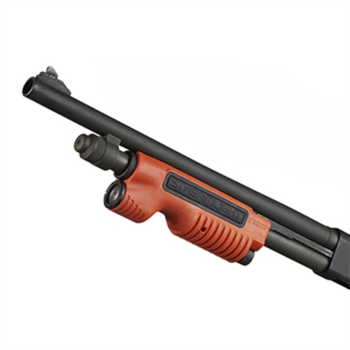 Picture of Streamlight TL-Racker Orange Nylon, Fits Mossberg 500/590 Shotgun, 1,000 Lumens White LED Bulb, 283 Meters Beam 69610